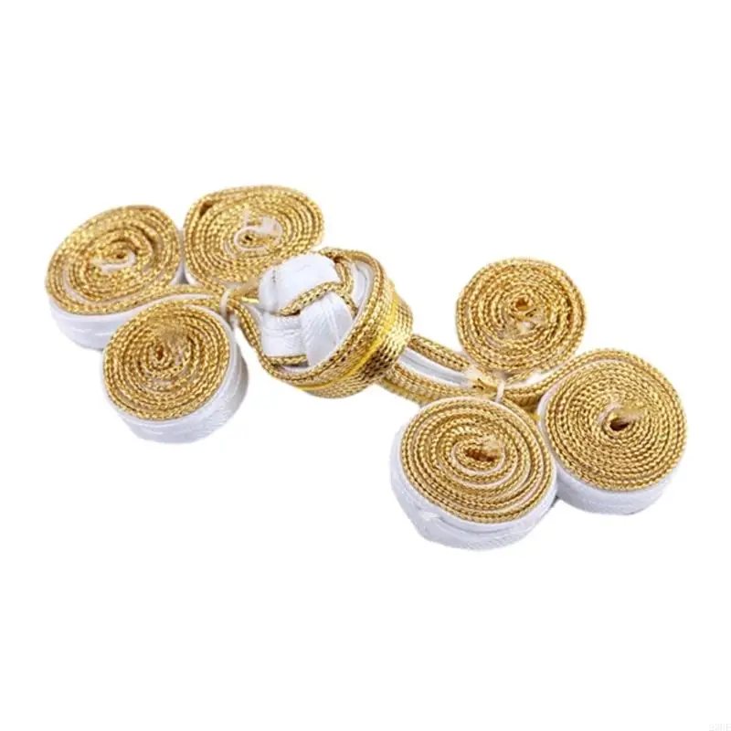 23GE Handmade Three Rounds Sewing Button Cheongsam Buttons Exquisite Craftsmanship for Fashion Enthusiasts of All Ages