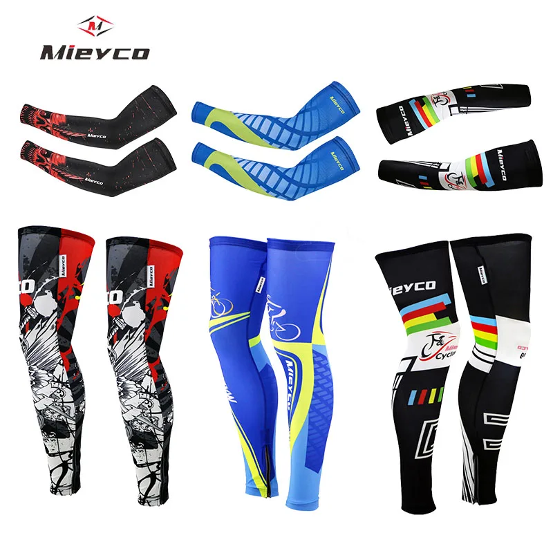 أكمام أذرع تبريد الدراجة لتدفئة الساق والجري والدراجات النارية واللياقة البدنية والرياضة وحماية من الأشعة فوق البنفسجية وإكسسوارات قابلة للتنفس calentadores de piernas