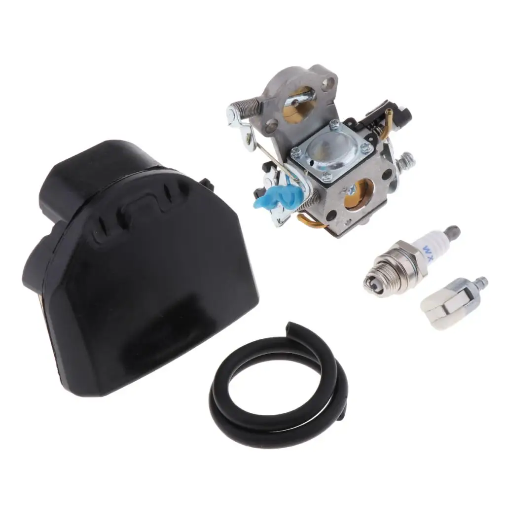 Carburetor Carb Kit Durable Metal Primer Bulb Air Filter for Husqvarna 455 460 Rancher and Jonsered CS2255 Chainsaw Parts