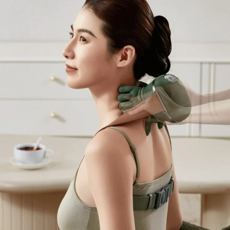 

Neck Massager Portable Cervical Massager with 3 Modes Bionic Heating Massager for Neck Muscle Massage Relax Back Massager Women