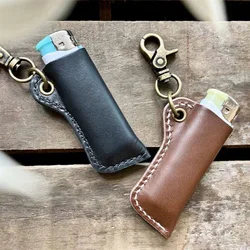 Retro PU Leather Lighter Case Shell Protection Case Bic Cricket Lighters Sleeve Cover Leather Case