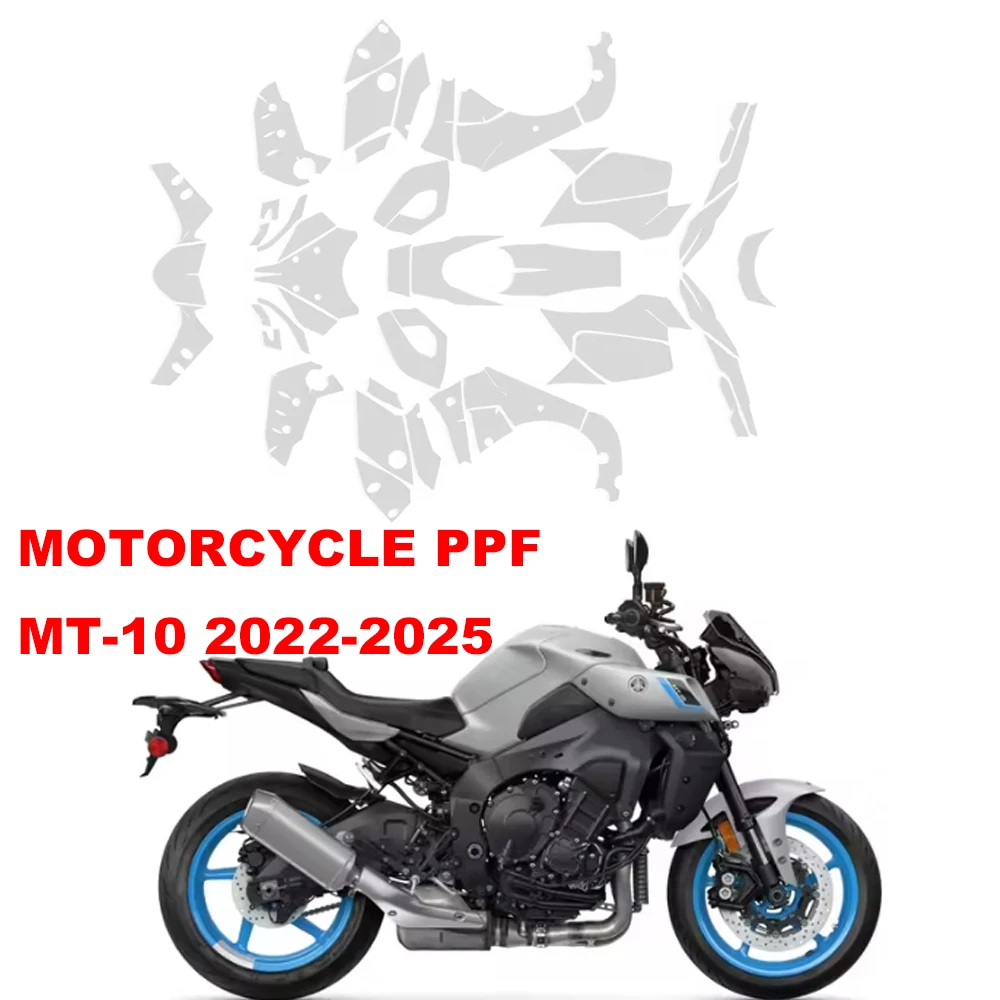 MT10 PPF TPU Tank Paint Protection Anti-Scratch Kit For YAMAHA MT 10 Fairing Protection MT-10 2022-2025 Paint Protection Film
