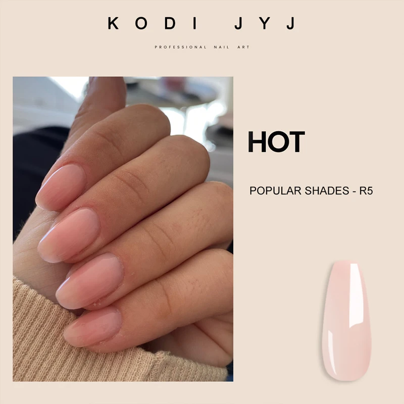 KODI JYJ Natural Rubber Base Gel 12ml Nude Color Gel Varnish for Nails Semipermanent uv led Milk Camouflage Base Manicure Gellac