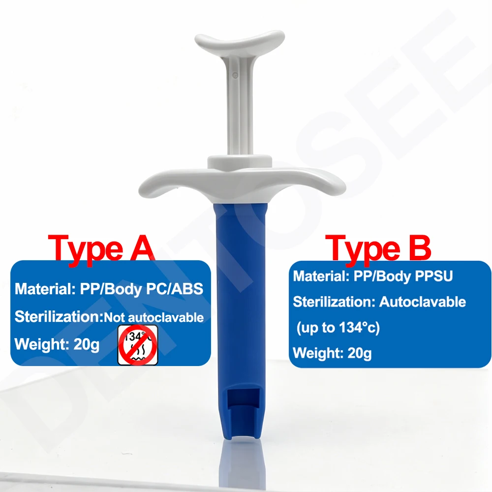 

Dental Resin Applicator Injection Type Applier Capsule Tubes Plug Syringe Dispenser Composite Resin Pusher Tool