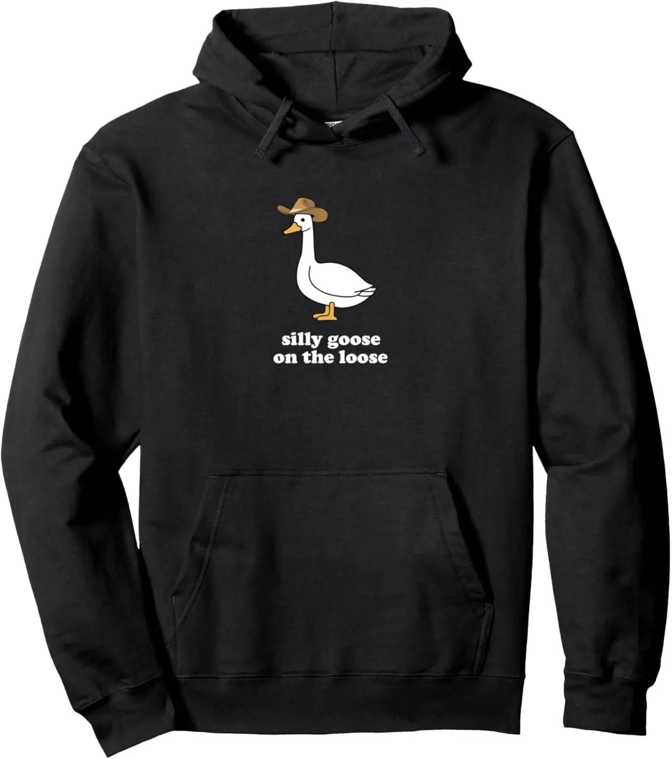 Silly Goose on The Loose Playful Humor Design for Fun Lovers Pullover Hoodie Kawaii Clothes Anime Hoodie Women Mens Hoodie