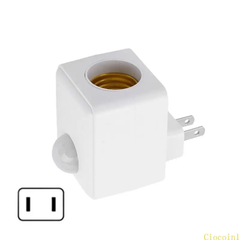A3PC Wall Socket Lamp Bulb Fixing Base 120° Detection E27 Light Bulb Socket Holder