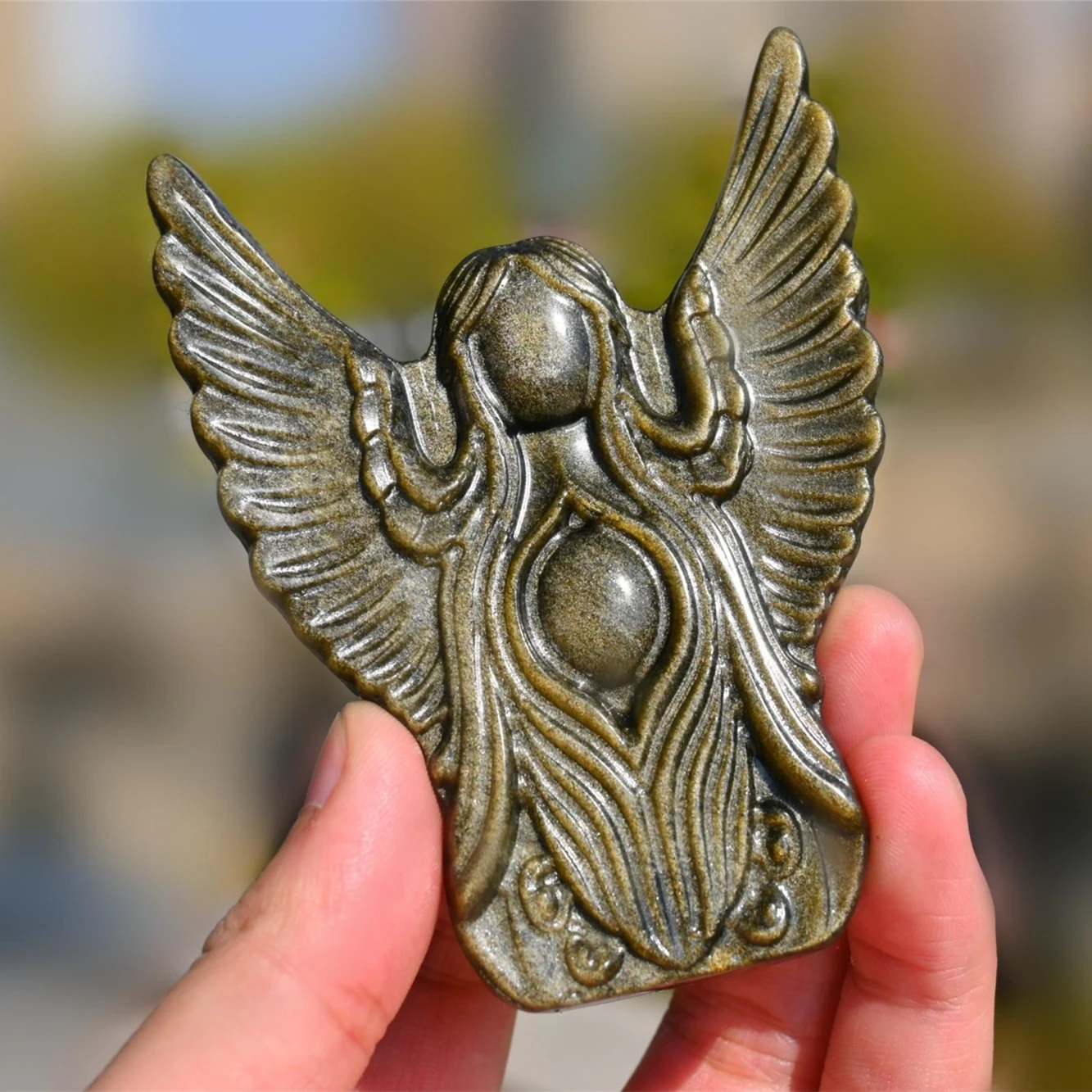 

1 шт. серебристый/золотой обсидиан с резьбой по луну и звезду-богемный домашний декор на Рождество, День Благодарения, Хэллоуин, Пасху, День рождения