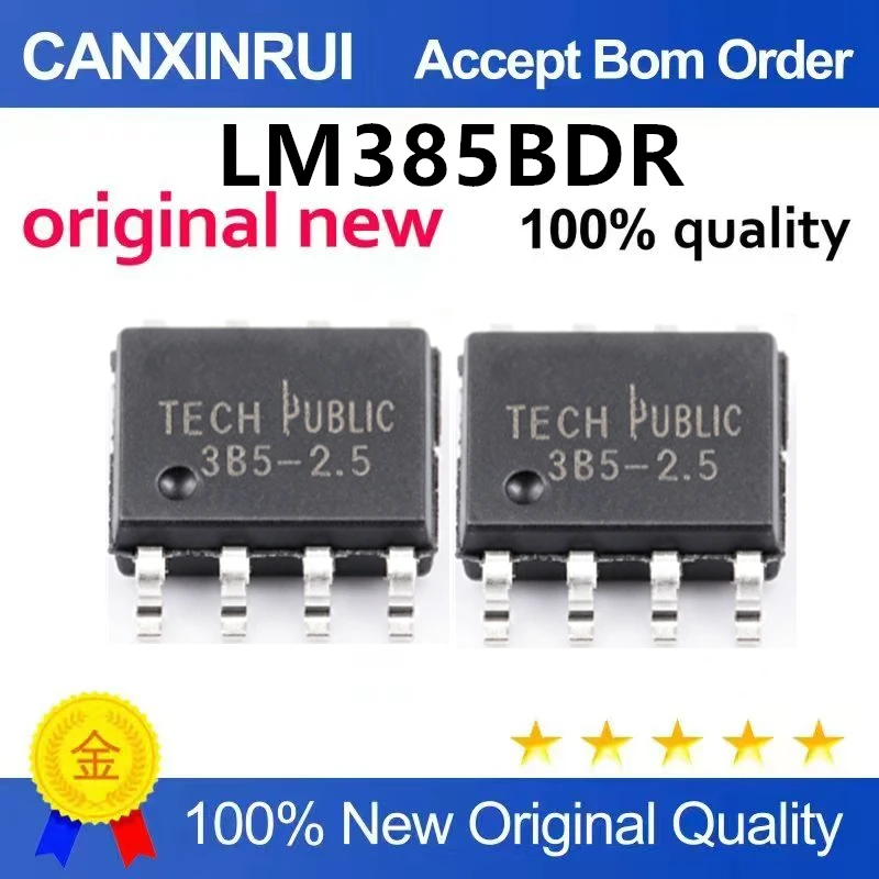 (5pcs-100pcs)Brand new original SMT LM385BDR-2-5 SOIC-8 low-power voltage reference IC chip