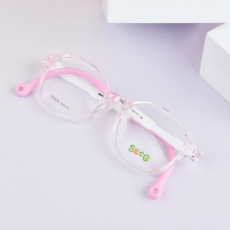 SECG Ultralight Flexible Soft Kids Frame Children Optical Spectacle Sports Glasses Silicone For Boys And Girls Students Myopia - Image 4