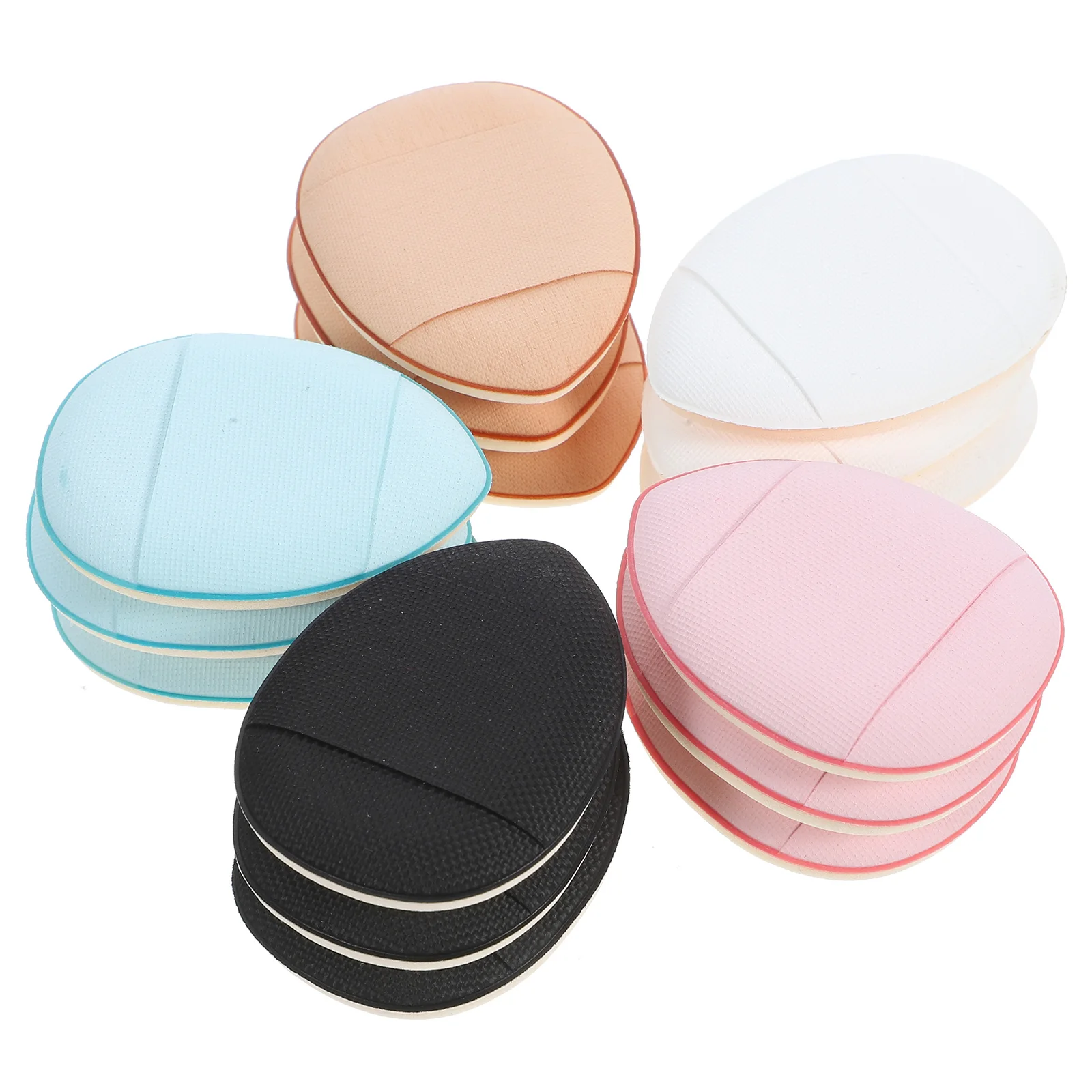 

15pcs Small Water Drop Pink Makeup Sponges Powder Puff Cushion Pads Face Foundation Touch Up Portable Travel Size 5 Boxes 15