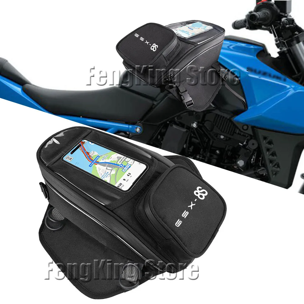 

Motorcycle fuel tank bag Knight navigation bag Waterproof large capacity quick release For Suzuki GSX-8S GSX8S GSX 8S