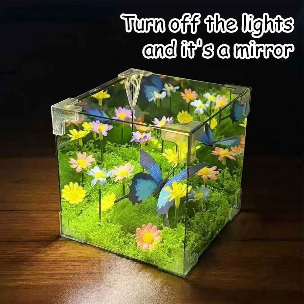 Handmade Diy Wizard Of Oz Atmosphere Light Delicate Spring Butterfly Night Light Creative Home Bedroom Sleep Decoration Light