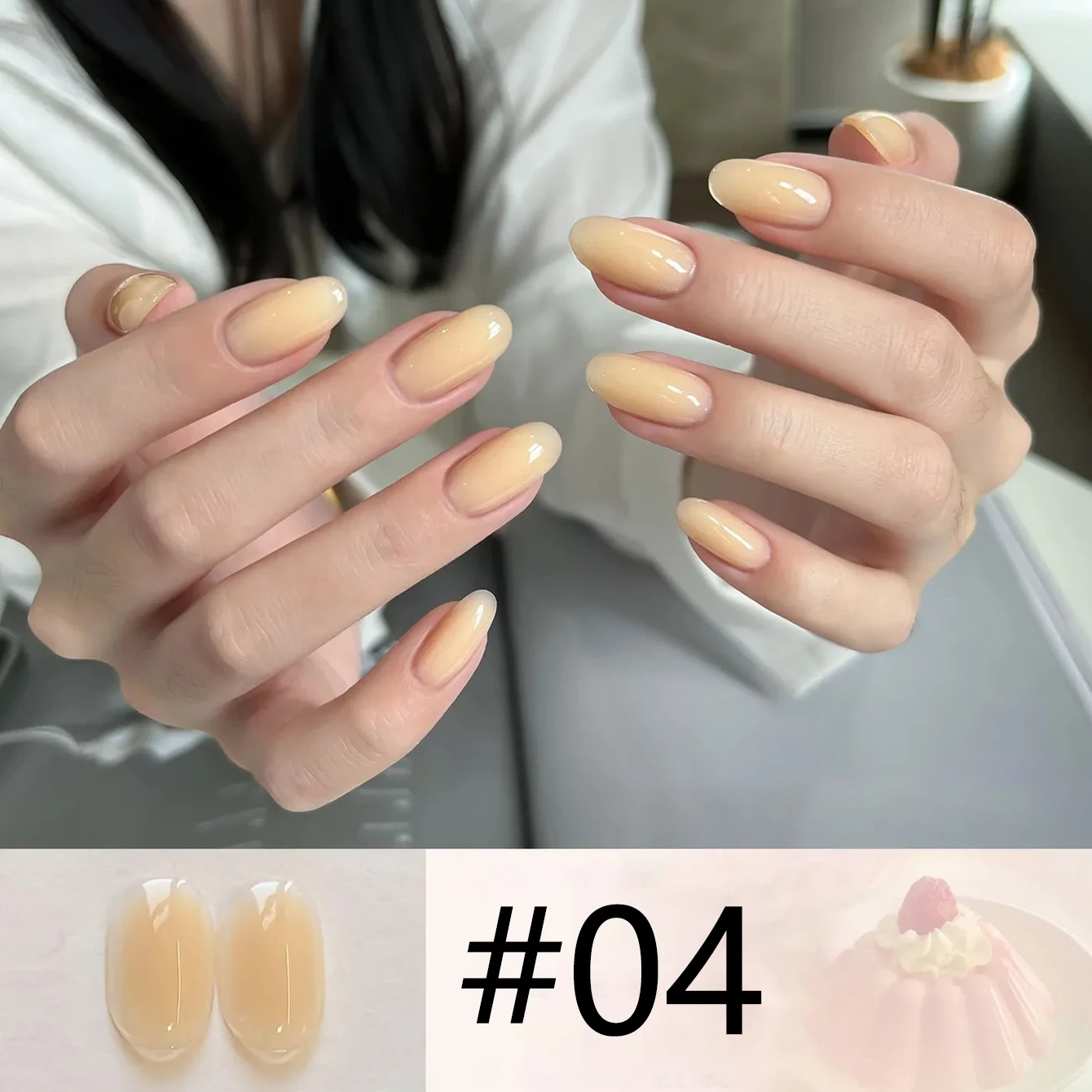 New Arrival 2026 MIANEL Icy Milk Jelly Macaron Series Translucent Brightening Soothing Soft Solid Color Gel Polish view 5