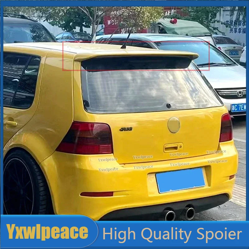 For Volkswage VW Golf 4 IV MK4 Standard and R32 2004-2008 ABS Material Unpainted Color Rear Roof Spoiler Trunk Wing Car Styling