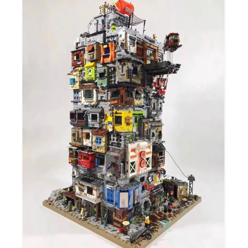 14245 Onderdelen DIY Punk Huis van Chaos MOC Creatieve Street View Puzzel Architectuur DIY Assemblagemodel Verjaardag Speelgoed Kerstcadeau