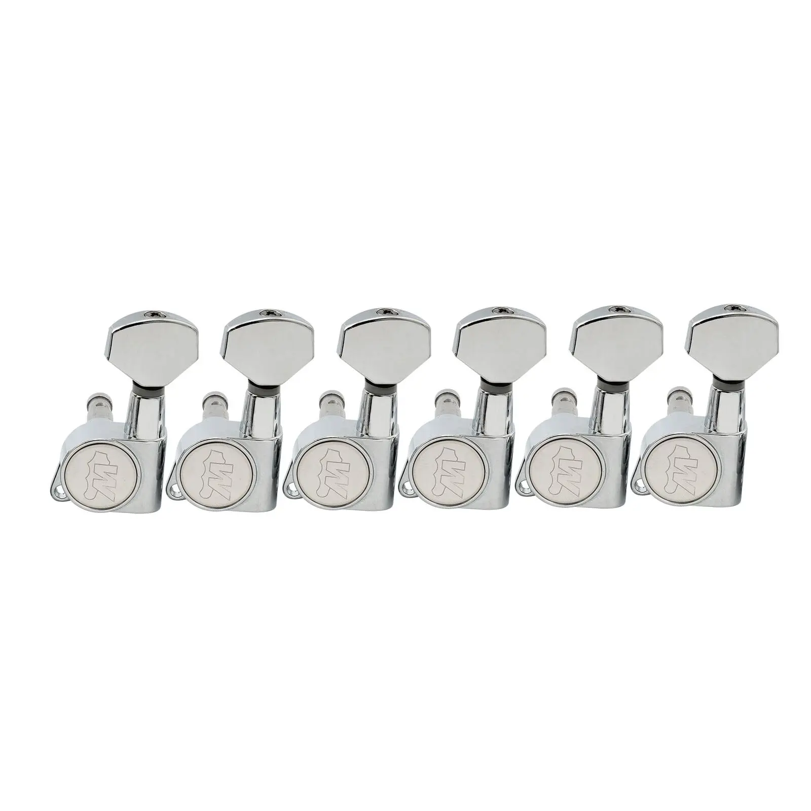 

Wilkinson Chrome Left Handed 6 Inline Guitar Machine Head Tuning Peg Set