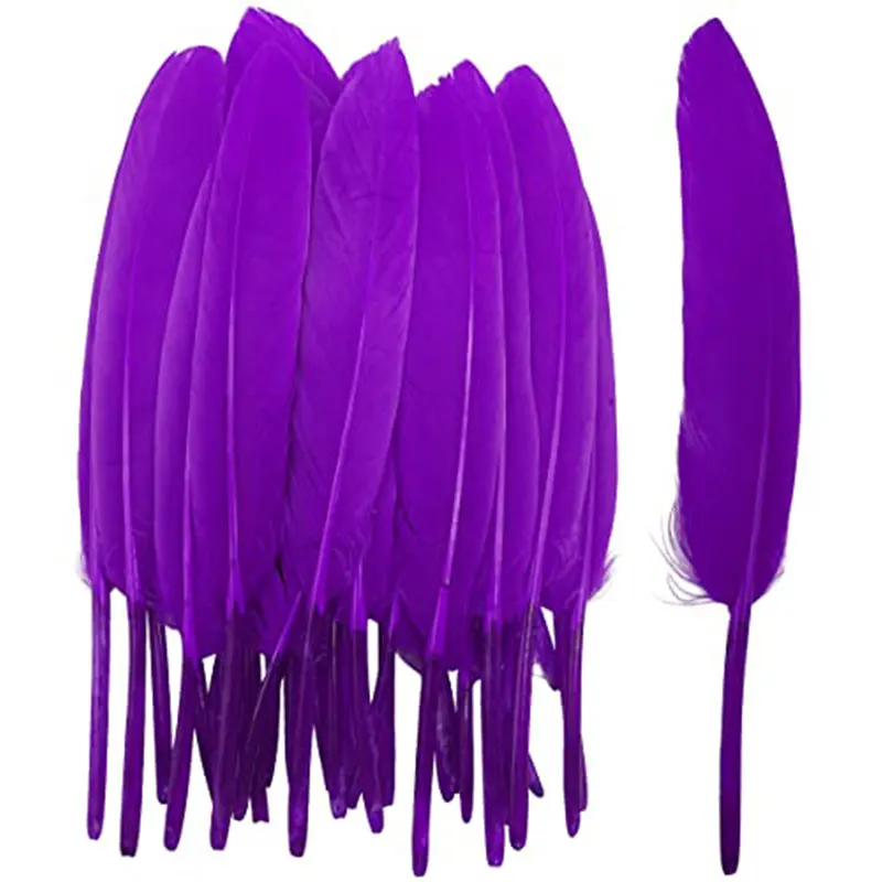 50Pcs Small Straight Knives Fluffy Natural Color Feathers Wedding Accessories Christmas Tree Home Decoration