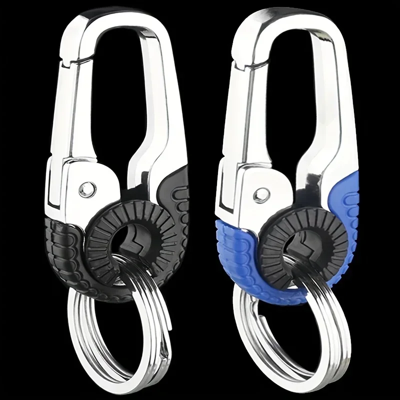 Motorcycle Detachable Keychain - Elegant Oval Carabiner Clip, Perfect Belt Accessory, Ideal for Outdoor Travel & Home Use Car