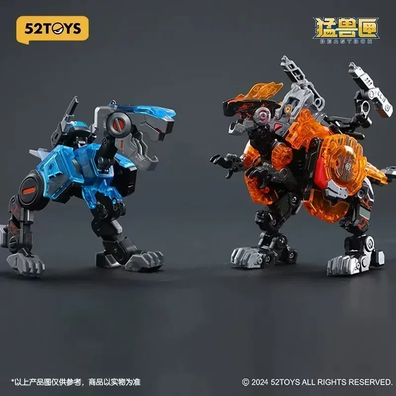Op voorraad 52TOYS Transformatie BEASTBOX BB-46PR Pyromancer & BB-02CR Cryomancer Mecha en Cube Vervorming Robot Action Figure