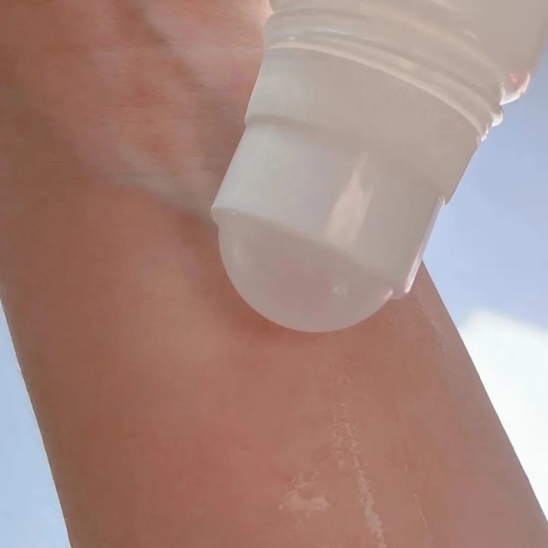 Botellas de plástico con bolas de rodillo, 30ml, 50ml, 60ml, 80ml, 100ml, contenedor de subembotellado de aceite esencial, botella rellenable de viaje, desodorante Bo