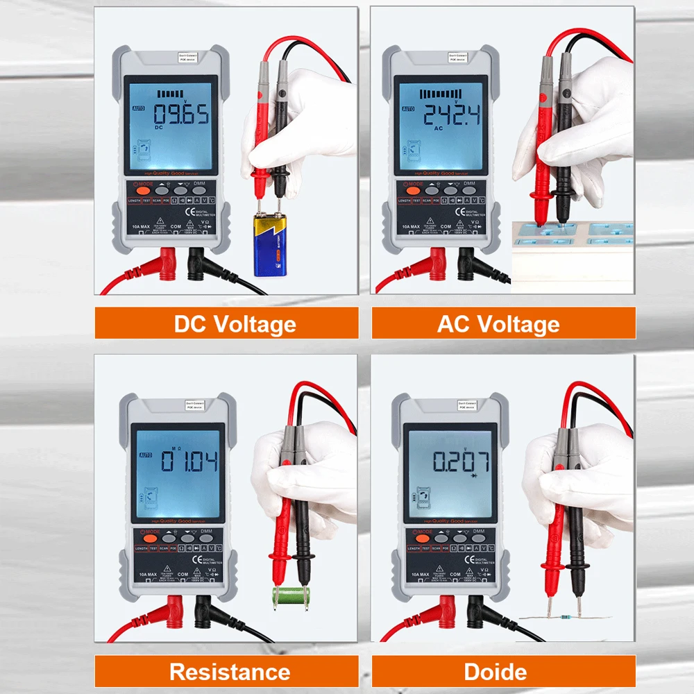 ET618PRO 2 In 1 Network Cable Tester POE Test Cable Short Open Circuit Measure Sensitivity Tracker 600M Length Wiremap Tester