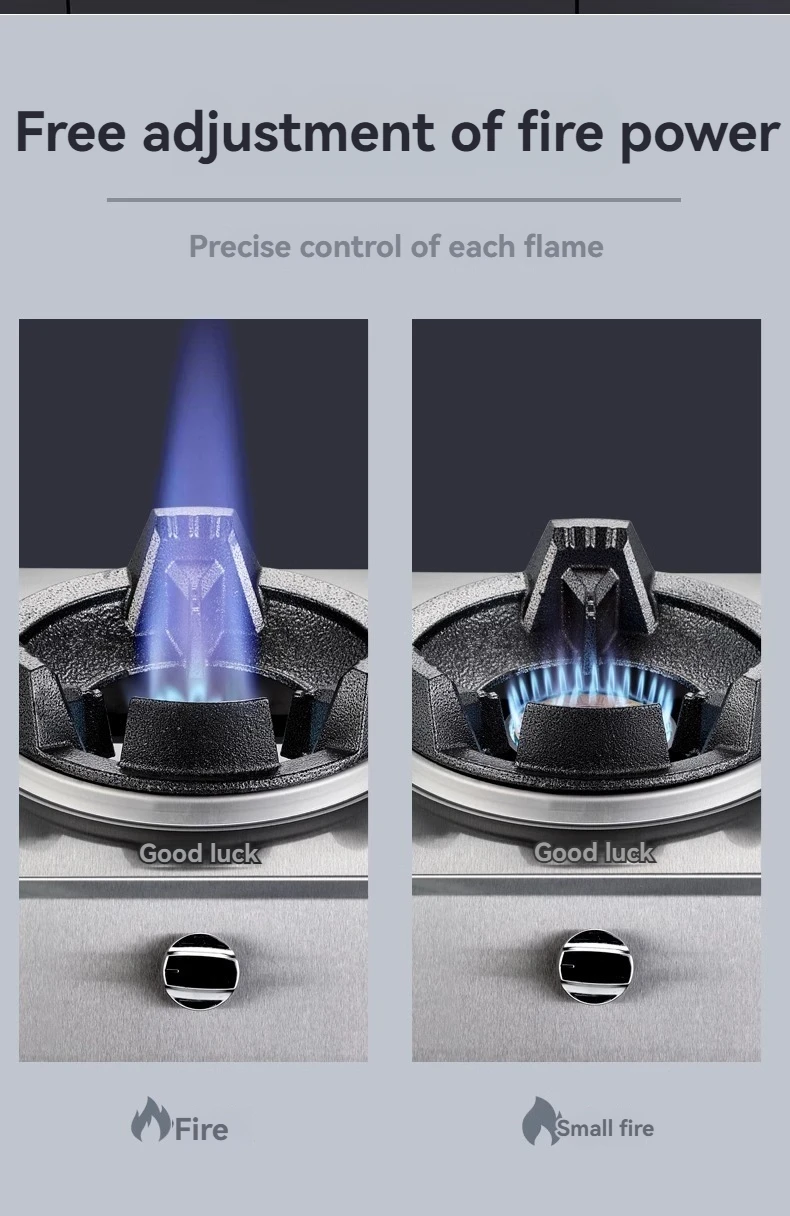 Gas Stove Domestic bench top double stove gas single stove medium high pressure fire stove liquefied gas stove