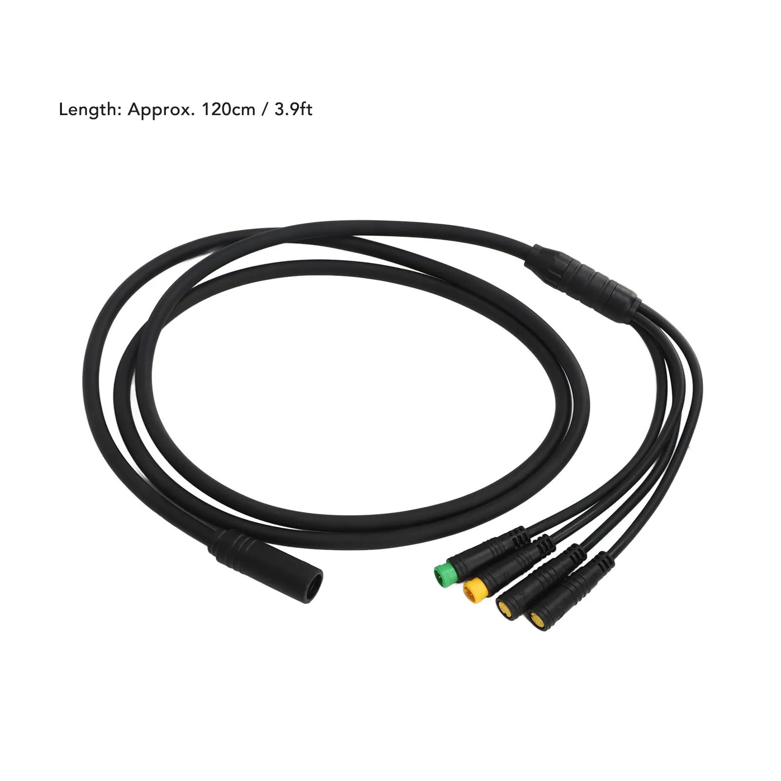 120 سنتيمتر دراجة موتور تحويل كابل مقاوم للماء 1 ل 4 منتصف محرك المحرك تمديد سلك ل BAFANG BBS01 BBS02