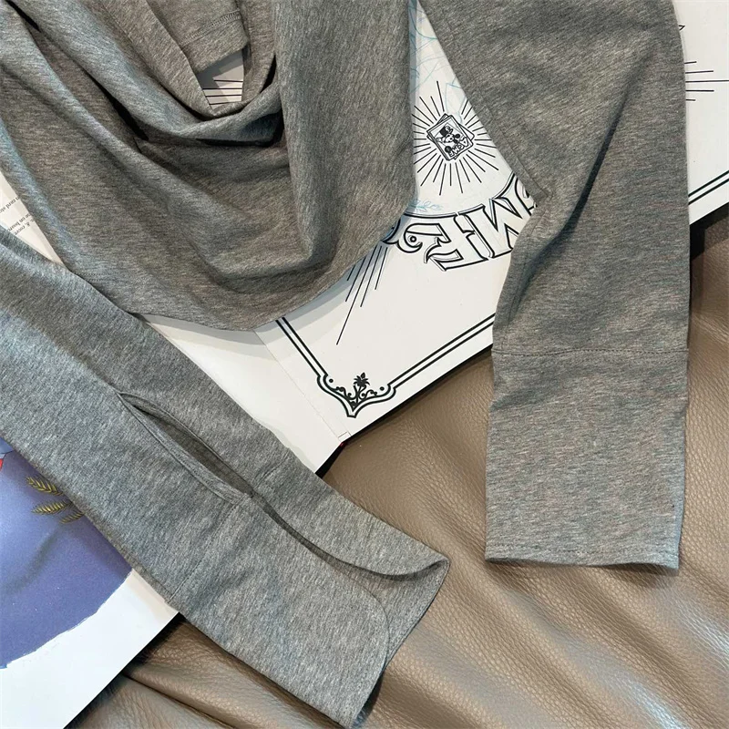 Women's t-shirt 2026 Summer New Elastic Slimming Women's long sleeved top Sexy V-neck women's tight corset Cotton blend pullover - view 6