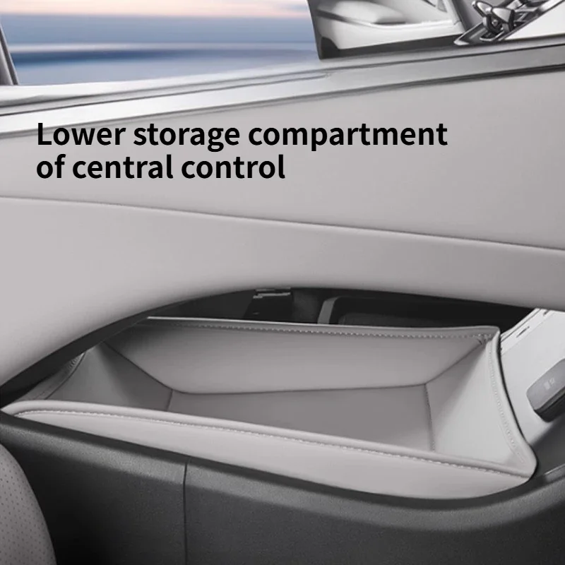 Cocok untuk BYD Han Ldmi Central Control Lower Storage Pocket EV Car Storage Box Interior Modification Supplies