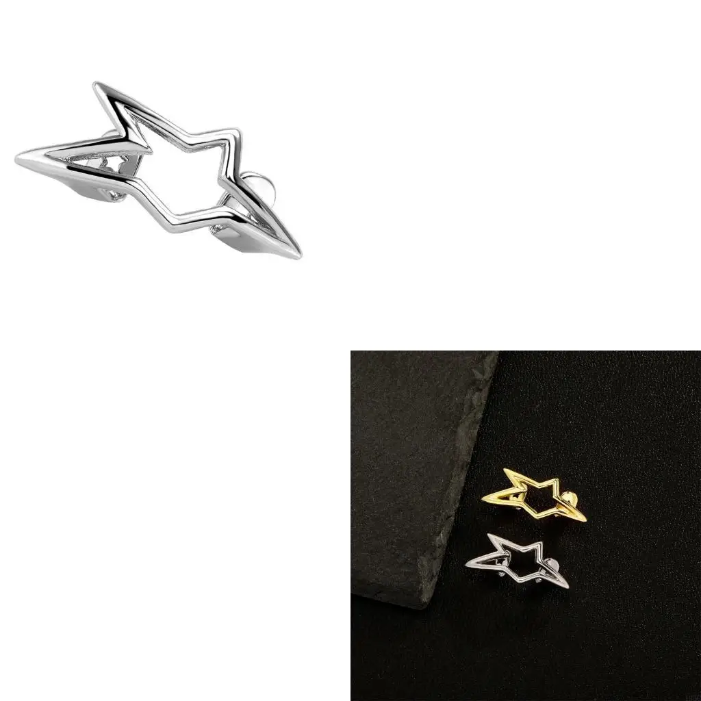 195C Hollow Star Grillzs Teeth Jewelry Smooth Copper Crafted Hip Hop Styles