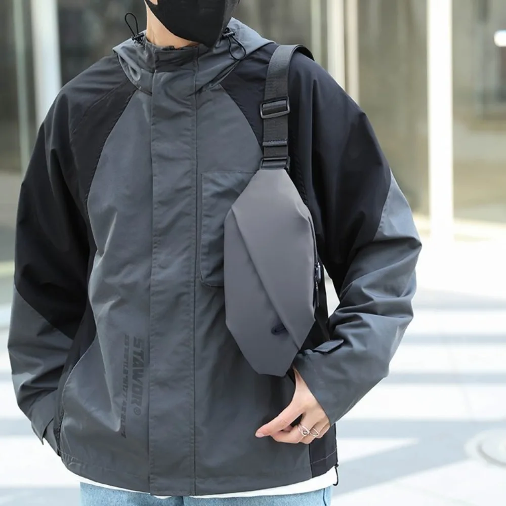 

Diving Cloth Men's Chest Bag Waterproof Adjustable Strap Outdoor Waist Bag Multi Functional Minimalist Sports Walking Bag