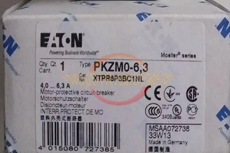 

1PCS EATON PKZM0-6.3 PKZM0-6,3 NEW