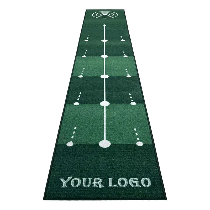 

Indoor Golf Putting Mat Wholesalers Polyester and Rubber Green Mat for Golf Training