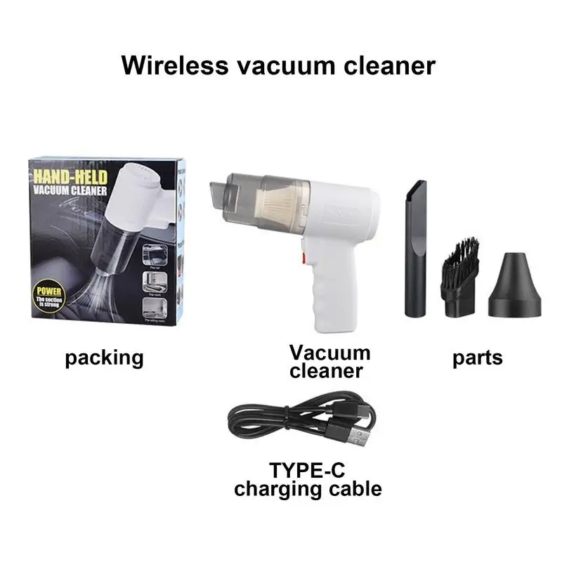 Handheld Vacuum Cordless 4500pa Cordless Mini Car Vacuum USB Portable Vacuum Cleaner Small Vacuum Cleaner Portable Mini USB