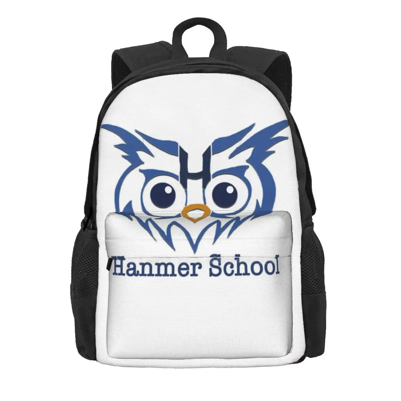 Blue Hooty " Hanmer School " School Bags Travel Laptop Backpack Hanmer School Old Wethersfield Hooty A W Hanmer