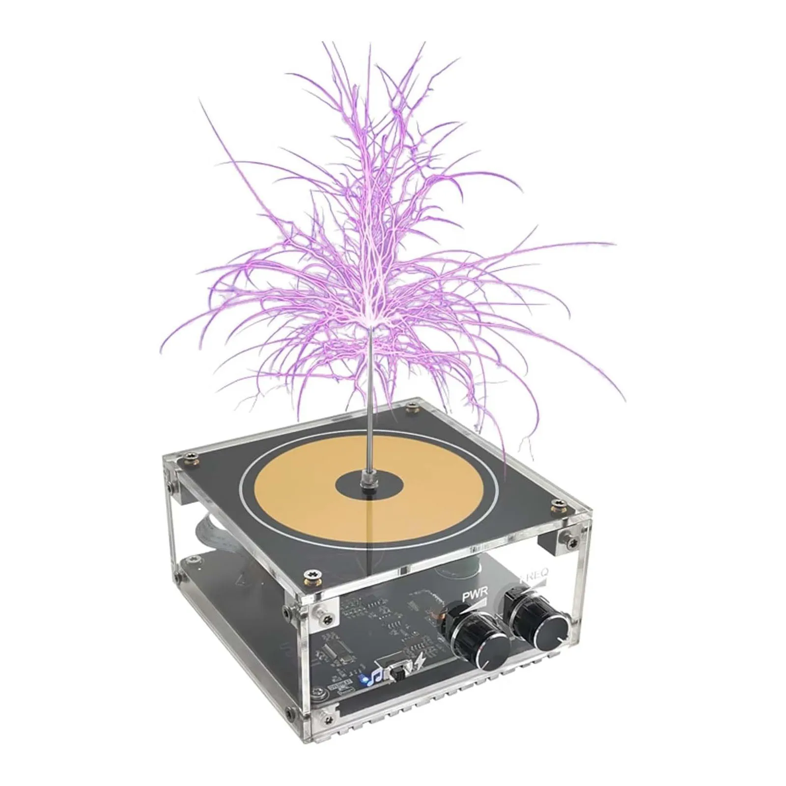 

AC 110-240V Multi-function Bluetooth Tesla Music Coil, Arc Plasma Wireless Transmission Lighting Tesla Coil Science and Educatio