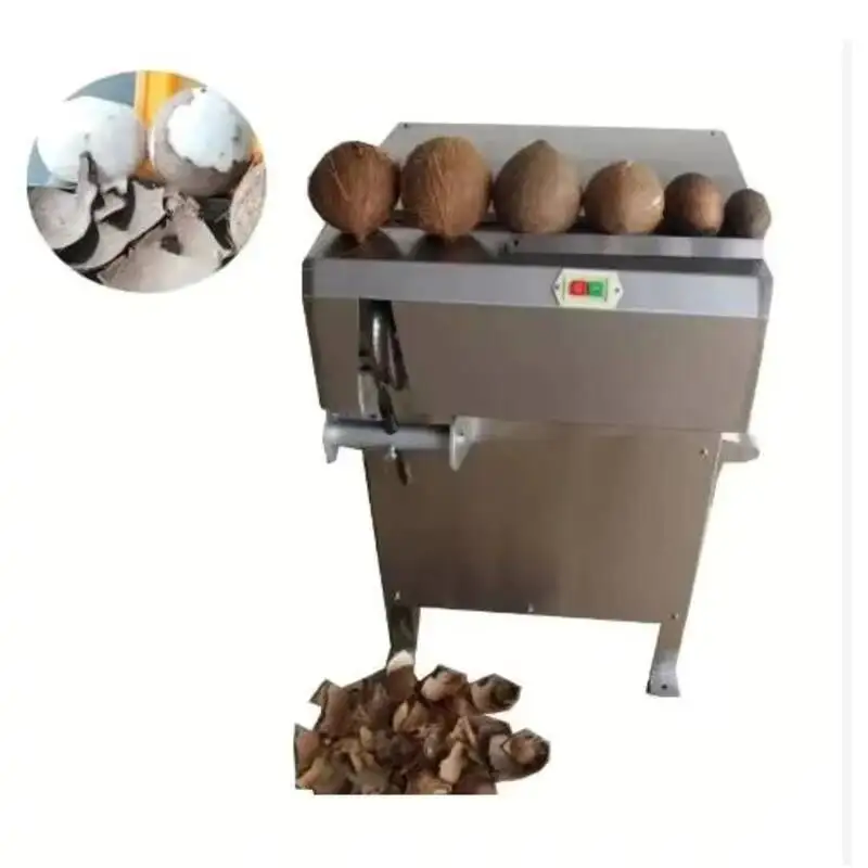 Automatic Machine, Manual Shell Breaking And Crusher, Coconut Peeling Machine Old Coconut Shelling, Cracking And Opening Machine