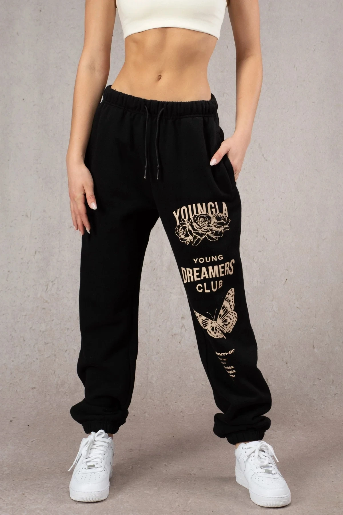 Sports Fitness Men Pants Women's Sweatpants American Style Fashionable Trendy Clothing Mid Rise Straight Through Printed Pants