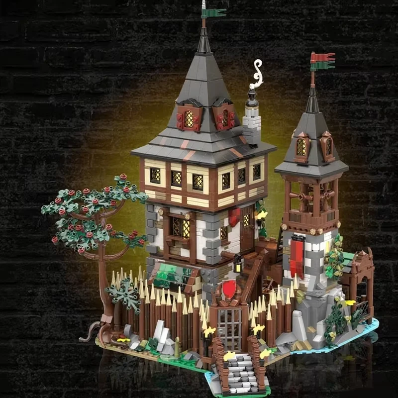 3132PCS MOC castello medievale da costruzione orso castello del re modello di assemblaggio blocchi di costruzione giocattolo regalo di compleanno per bambini