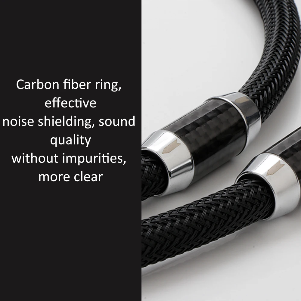 Preffair X418 OCC Copper Fully Shielding Analogue Audio Cable Phono RCA Interconnect Cable 2RCA-2RCA Signal Cable