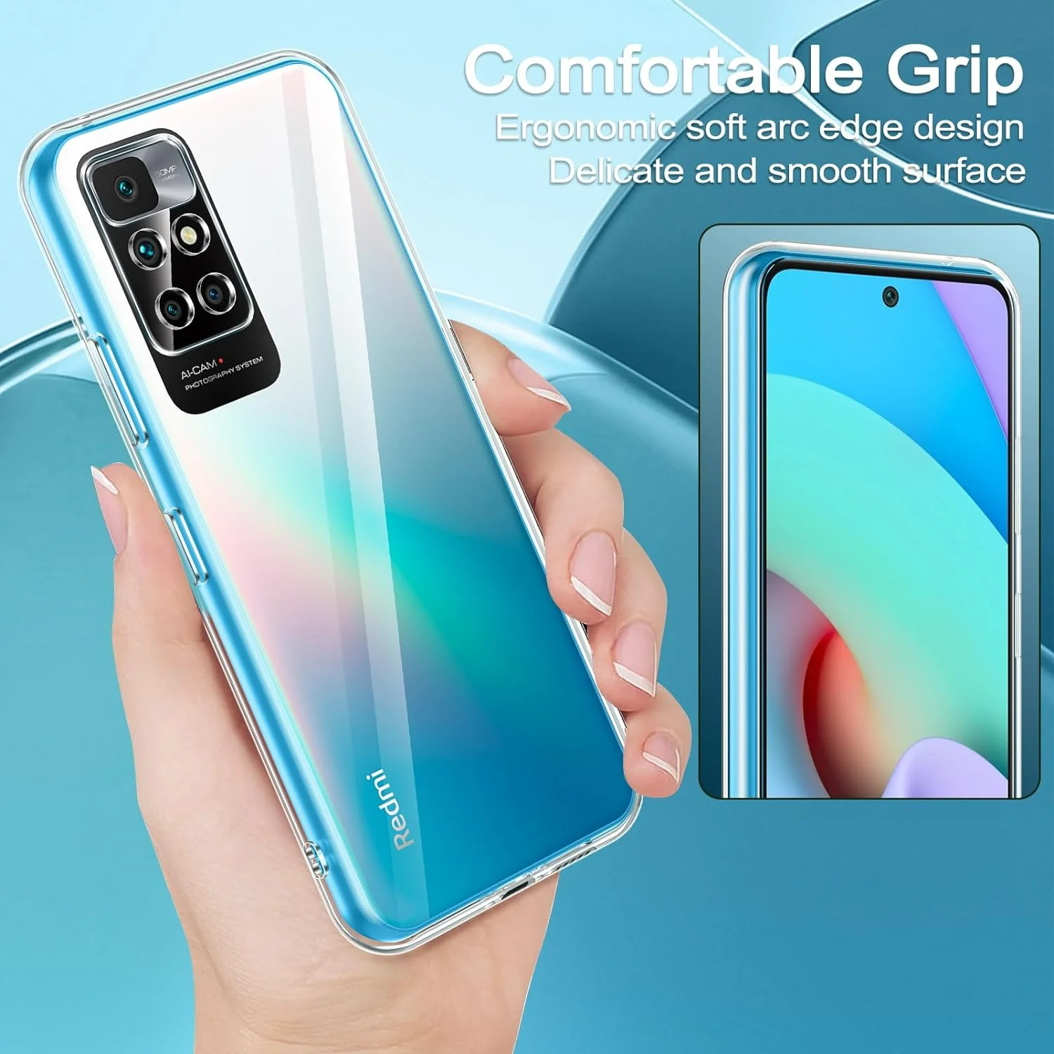 Ultra Thin Clear Silicone shockproof Soft TPU Slim Case For Xiaomi Redmi 13C 12C 10 Note 12 Pro Plus 12S Transparent Bumper Case