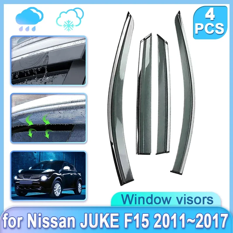 

4x Car Window Door Visor For Kia Forte Hatch Cerato TD 2010 2011 2012 2013 Guard Shades Weathershield Door Visor Car Accessories