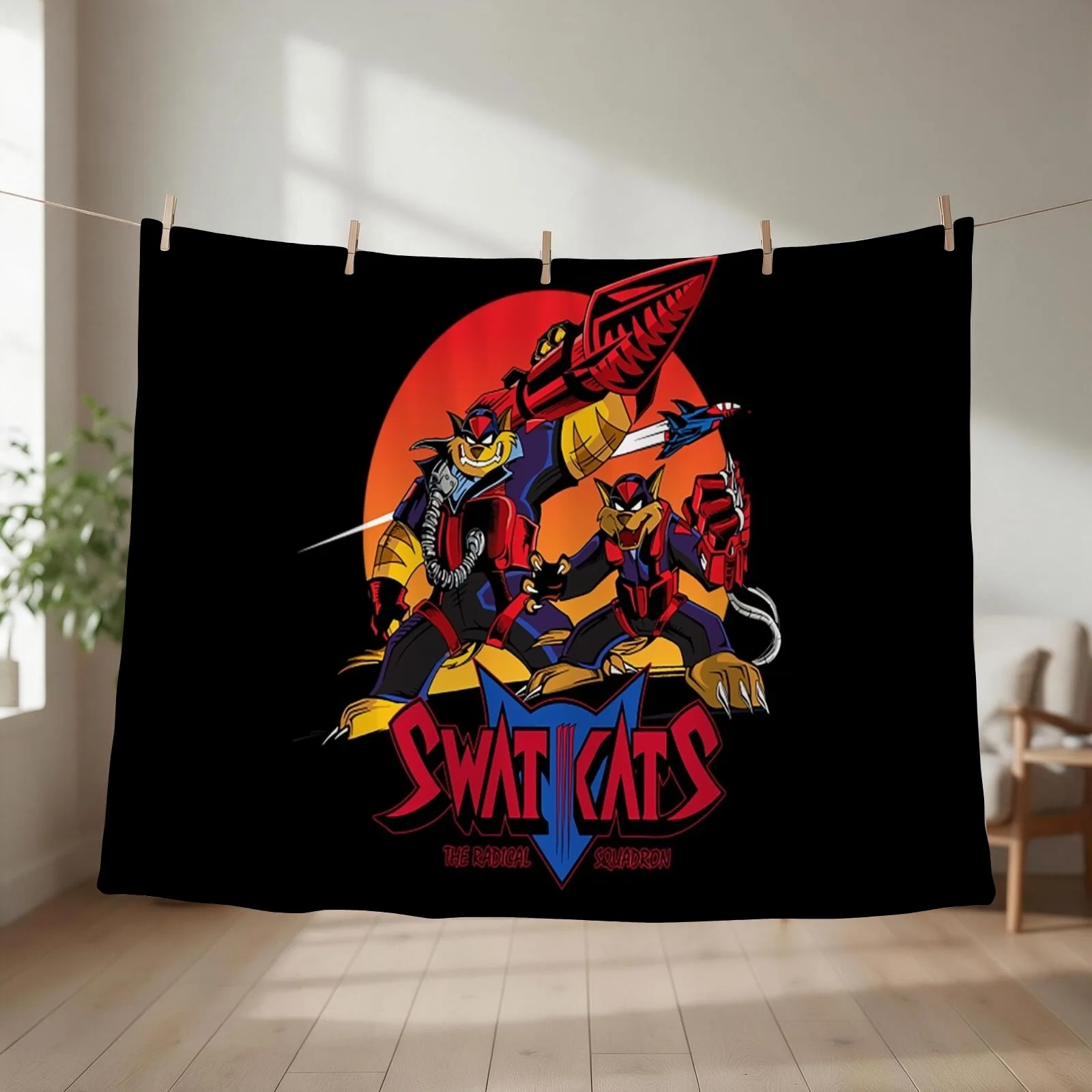 Swat Kats T-ShirtThe Radical Squadron Throw Blanket Summer Beddings Winter beds for winter Plush Blankets