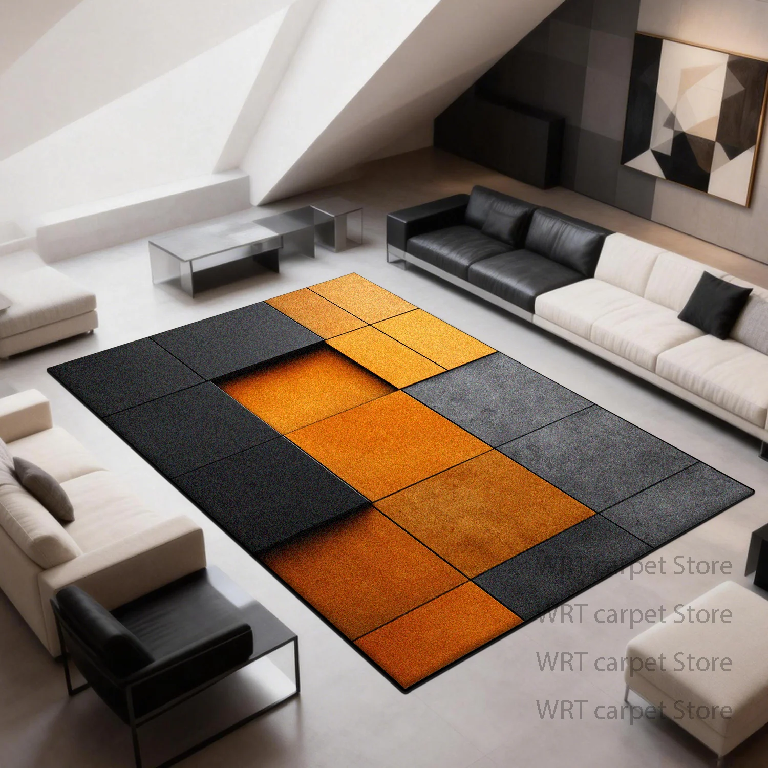 Modern Minimalism Geometric Style Carpet for Living Room 200x300 Large Area Non-slip Foldable Rugs Bedroom Decoration Plush Mats