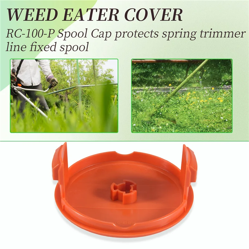 

Trimmer Replacement Spool Cap,Replace RC-100-P, RC100P, 385022-03,For ,Grass Trimmer Parts (6 Cap,6 Spring)