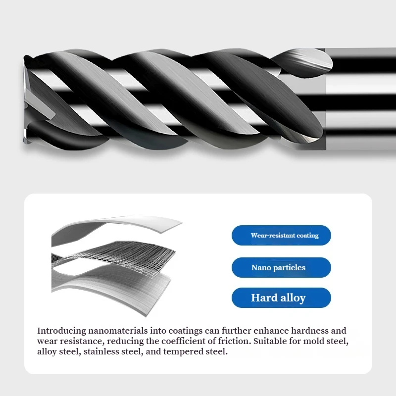 HRC 70 كربيد التنغستن 4 المزامير نهاية مطحنة R0 5 R1 R2 R3 Bullnose HRC62 أداة توجيه المعادن باستخدام الحاسب الآلي