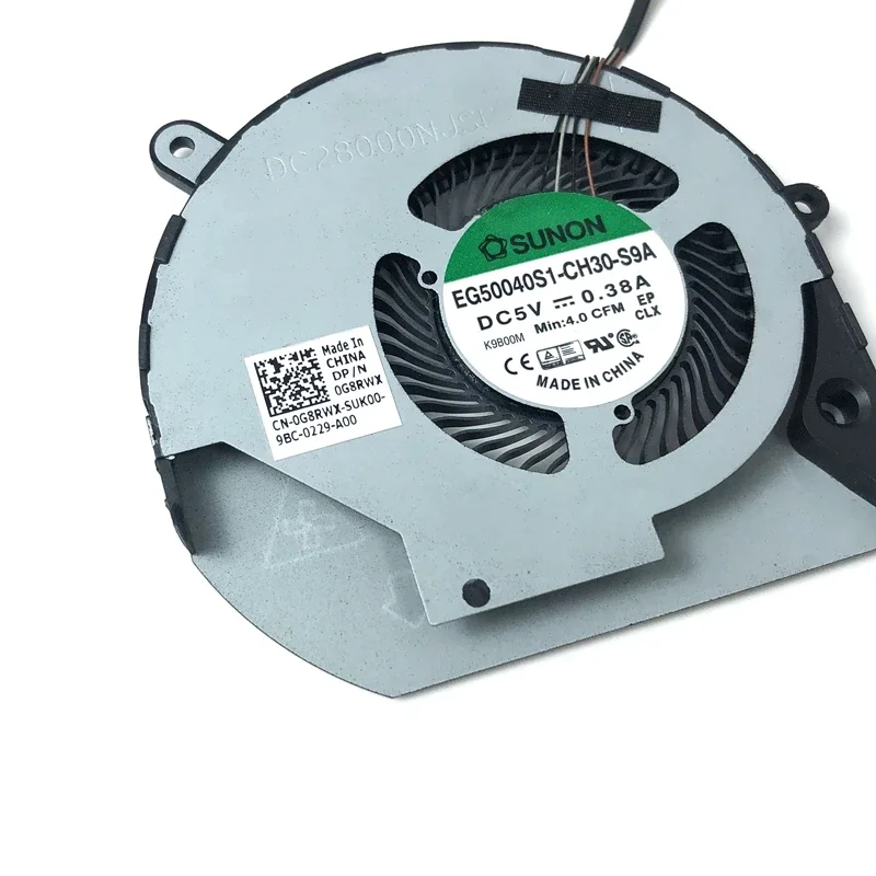 مروحة تبريد وحدة المعالجة المركزية للكمبيوتر المحمول الأصلي الجديد لأجهزة Dell Precision 3540 M3540 Latitude 5510 P80F مشعاع تبريد EG50040S1-CH30-S9A 0G8RWX