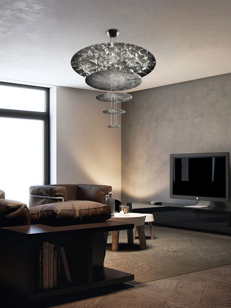 

2026 Luxury Gold Chandelier Modern Designer Ceiling Lamp Dimmable Adjustable Height Glass Pendant Light for Hotel Luster