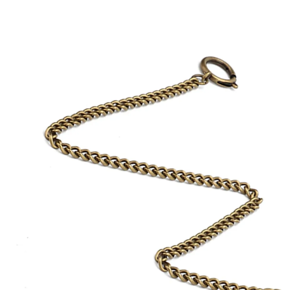 

Retro 44cm Length Pocket Watch Chain Bronze 3 Hook T Bar Vintage Pocket Watch Chain Metal Pocket Watch Chain Holder