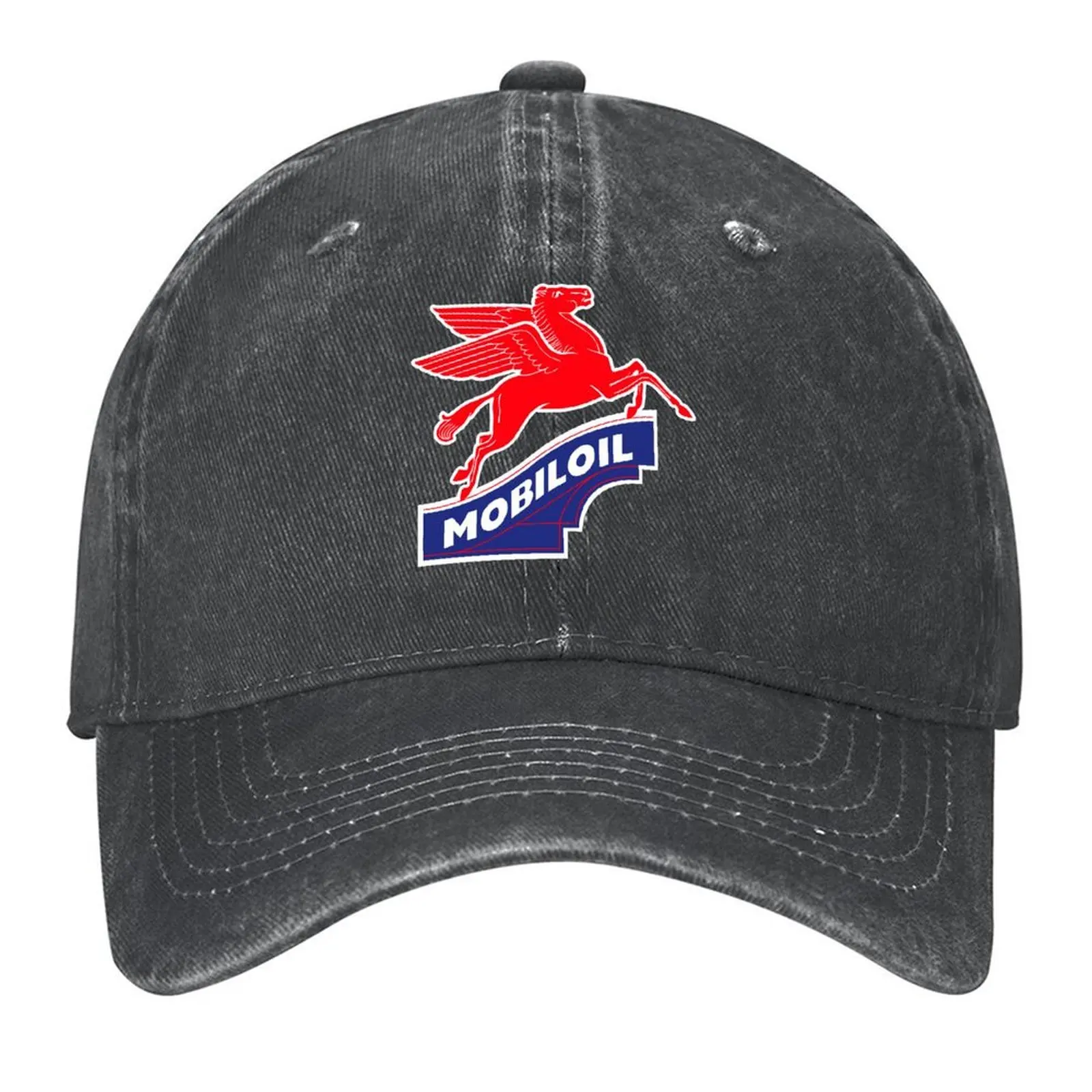 

Mobil oil Gas Station Vintage Sign - logo 1930 Baseball Cap Sunhat foam party Hat Golf Cap Unique hats For Men Women's